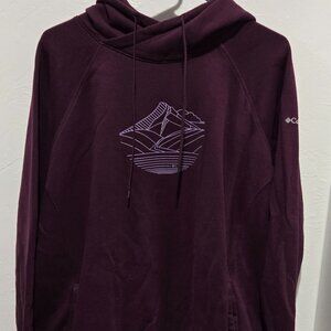 Almost new women’s (L) Hoodie by Columbia! Burgandy in color